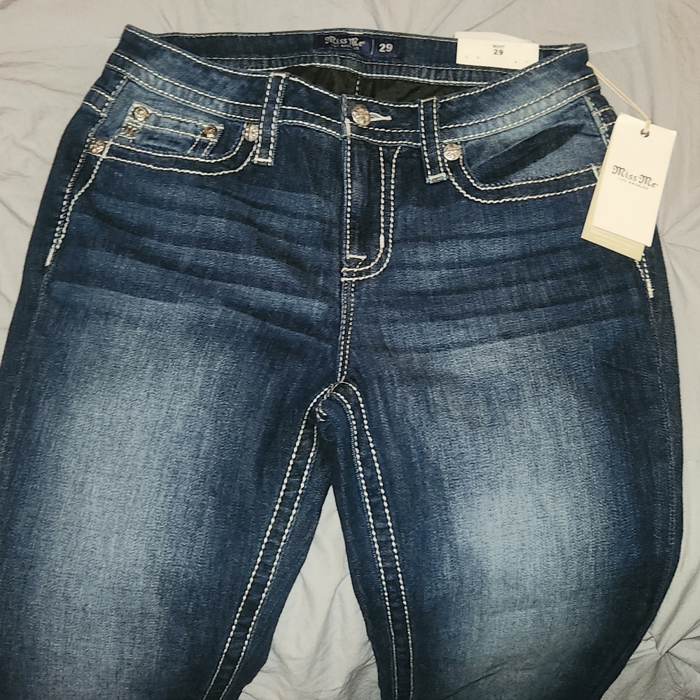 Miss Me Women's Dark Blue Boot Cut Jeans